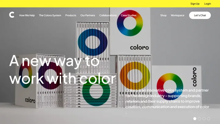 Coloro 첫 화면