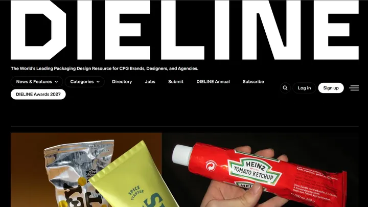 DIELINE 첫 화면